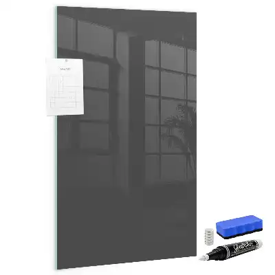 Dry erase magnetic board grey