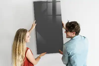 Dry erase magnetic board grey