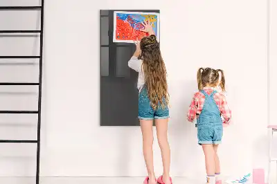 Dry erase magnetic board grey