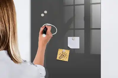 Dry erase magnetic board grey