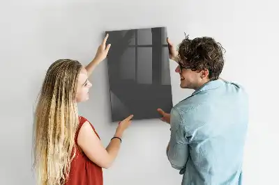 Dry erase magnetic board grey