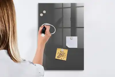 Dry erase magnetic board grey