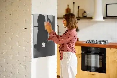 Dry erase magnetic board grey