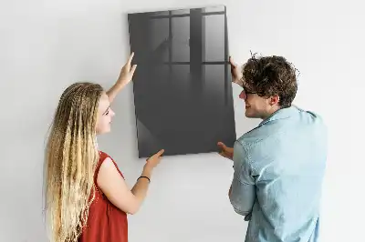 Dry erase magnetic board grey