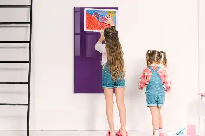 Magnetic dry erase board in purple