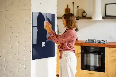 Dry erase magnetic board dark navy blue