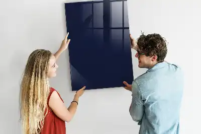 Dry erase magnetic board dark navy blue