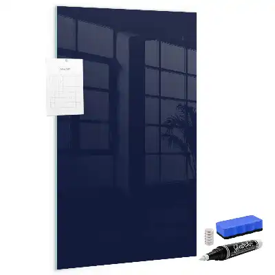 Dry erase magnetic board dark navy blue