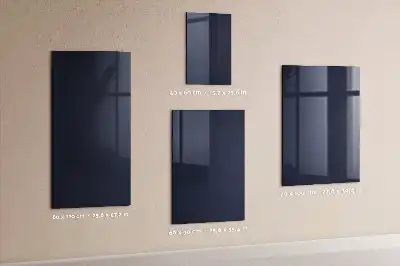 Dry erase magnetic board dark navy blue