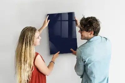 Dry erase magnetic board dark navy blue