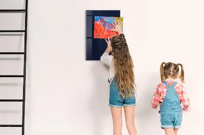 Dry erase magnetic board dark navy blue