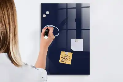 Dry erase magnetic board dark navy blue