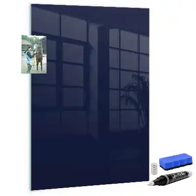 Dry erase magnetic board dark navy blue