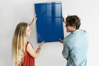 Dry erase magnetic board blue