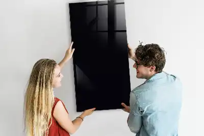 Magnetic dry erase board black