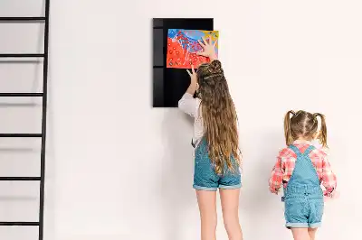 Magnetic dry erase board black
