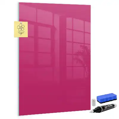 Magnetic dry erase board intense pink