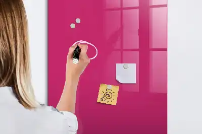 Magnetic dry erase board intense pink