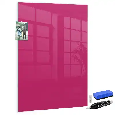 Magnetic dry erase board intense pink