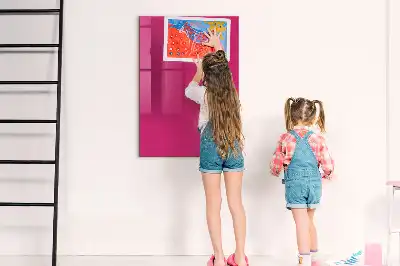 Magnetic dry erase board intense pink
