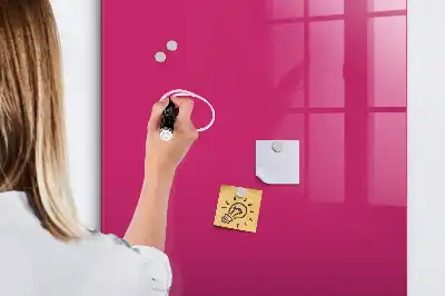 Magnetic dry erase board intense pink