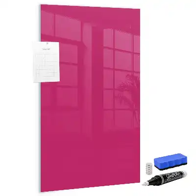 Magnetic dry erase board intense pink