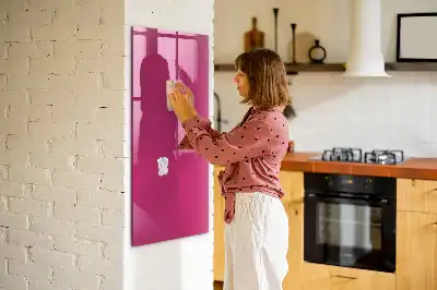 Magnetic dry erase board intense pink