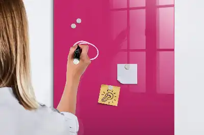 Magnetic dry erase board intense pink