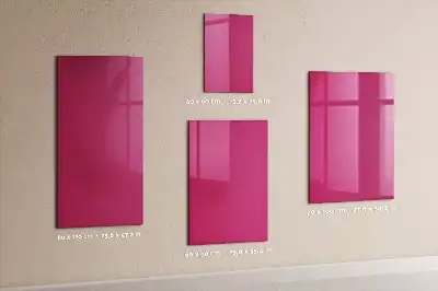 Magnetic dry erase board intense pink
