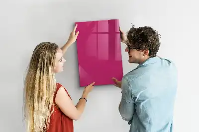 Magnetic dry erase board intense pink
