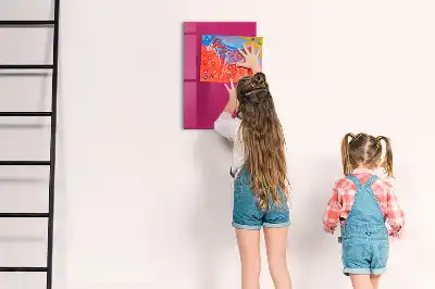 Magnetic dry erase board intense pink