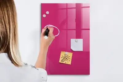 Magnetic dry erase board intense pink
