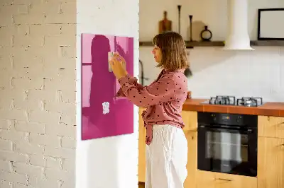 Magnetic dry erase board intense pink