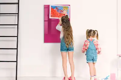 Magnetic dry erase board intense pink