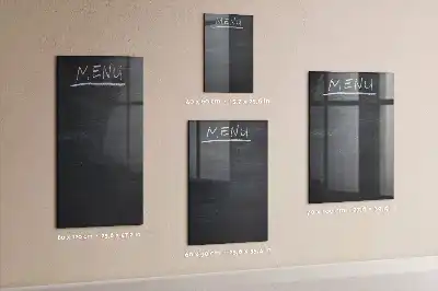 Magnetic dry erase board menu board