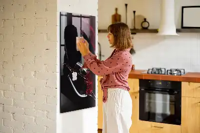 Magnetic dry erase board spilled wine design