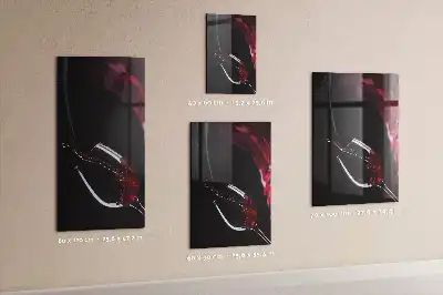 Magnetic dry erase board spilled wine design