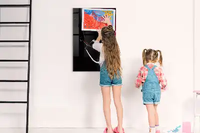 Magnetic dry erase board spilled wine design
