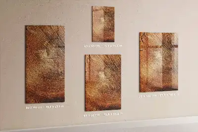 Dry erase magnetic board with a tree trunk cross-section design