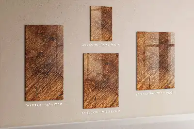 Magnetic dry erase board in a warm wood shade