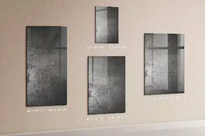 Dry erase magnetic board with a scratched metal finish