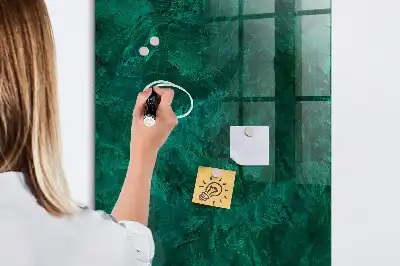 Magnetic dry erase board emerald block