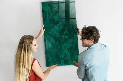 Magnetic dry erase board emerald block