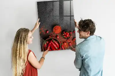 Ground paprika magnetic dry erase board