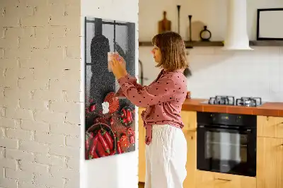 Ground paprika magnetic dry erase board