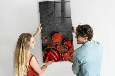 Ground paprika magnetic dry erase board