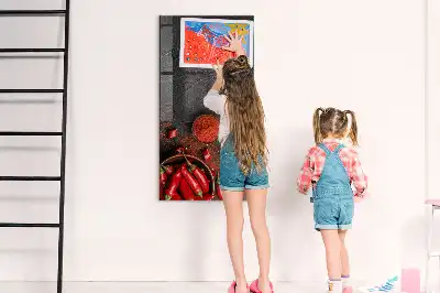 Ground paprika magnetic dry erase board