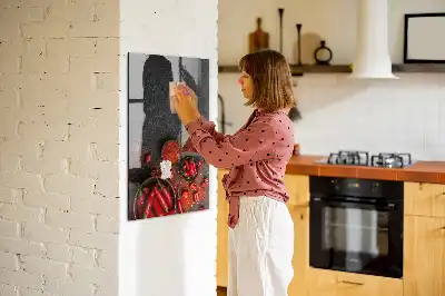 Ground paprika magnetic dry erase board