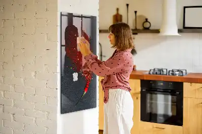 Ground paprika dry erase magnetic board