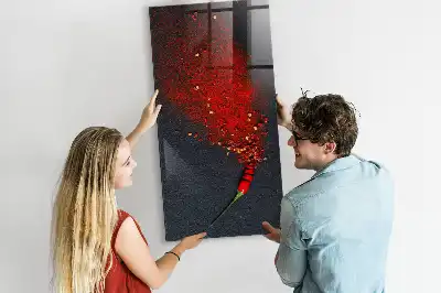Ground paprika dry erase magnetic board